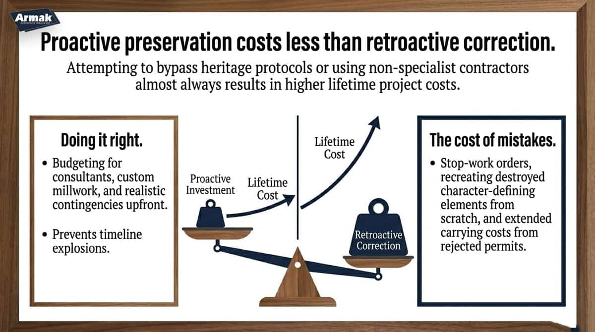 How Much Does a Heritage Renovation Cost Compared to a Standard Renovation