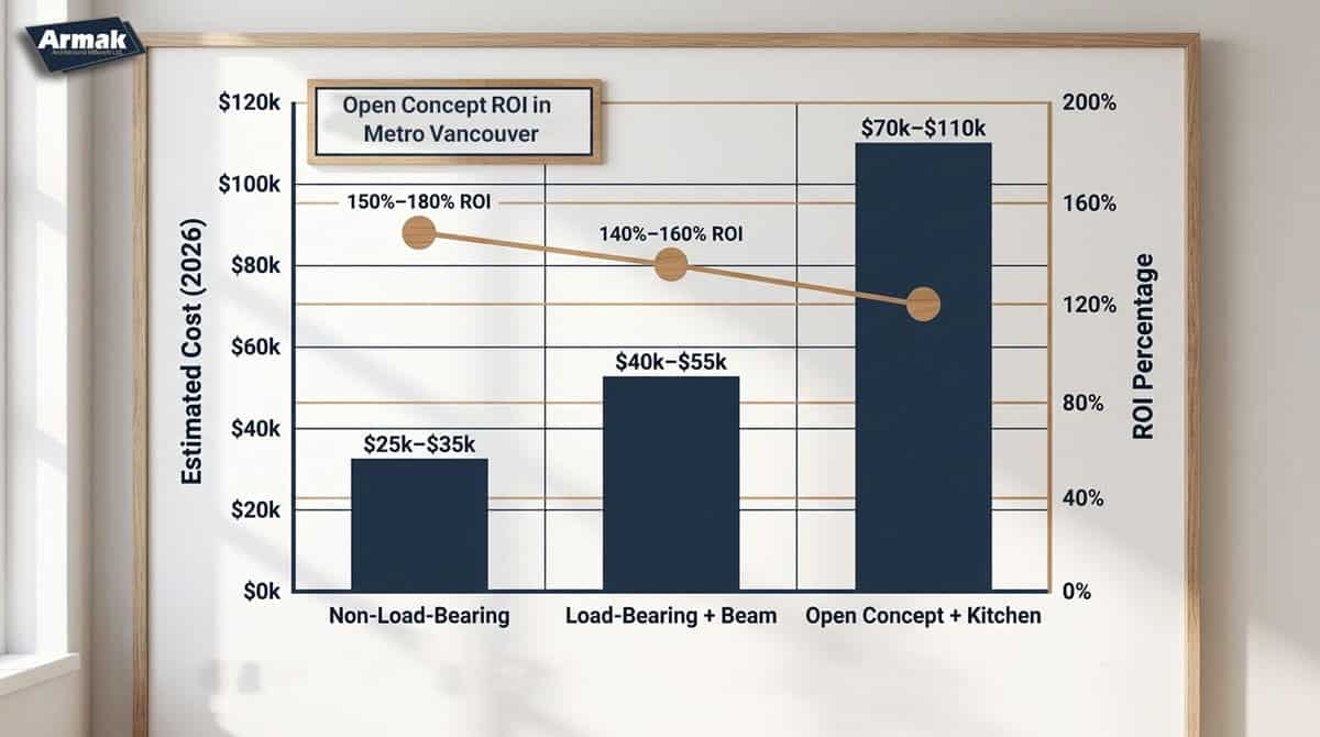 Open Concept Renovation Costs in Metro Vancouver